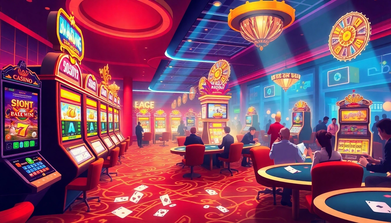 Experience the thrilling atmosphere of dark168 with vibrant online casino visuals showcasing excitement and luxury.