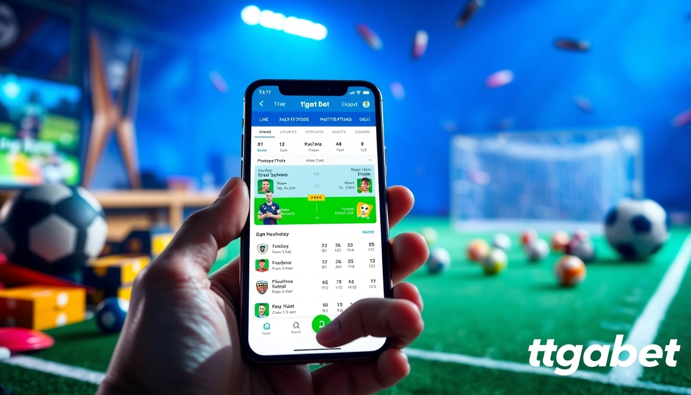 Experience thrilling sports betting with the tgabet mobile app, showcasing live odds and player stats.