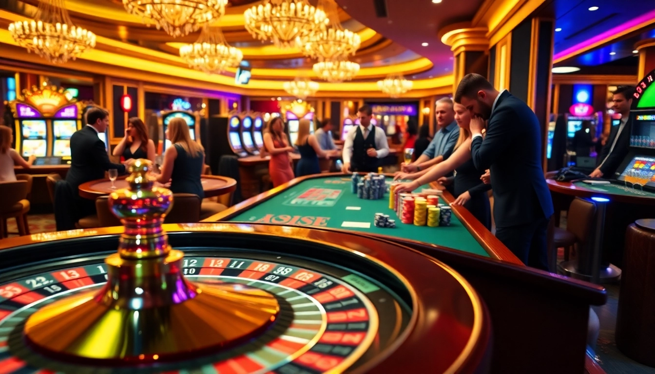 Engage in intense gameplay at https://69vn.me.uk/ with a roulette wheel and vibrant casino atmosphere.