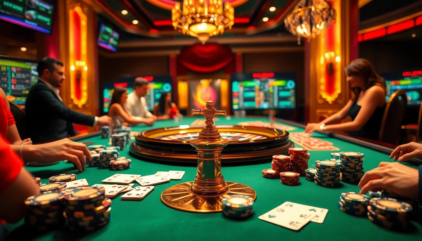 Experience thrilling gameplay at urus99 with vibrant casino tables and an exciting atmosphere.