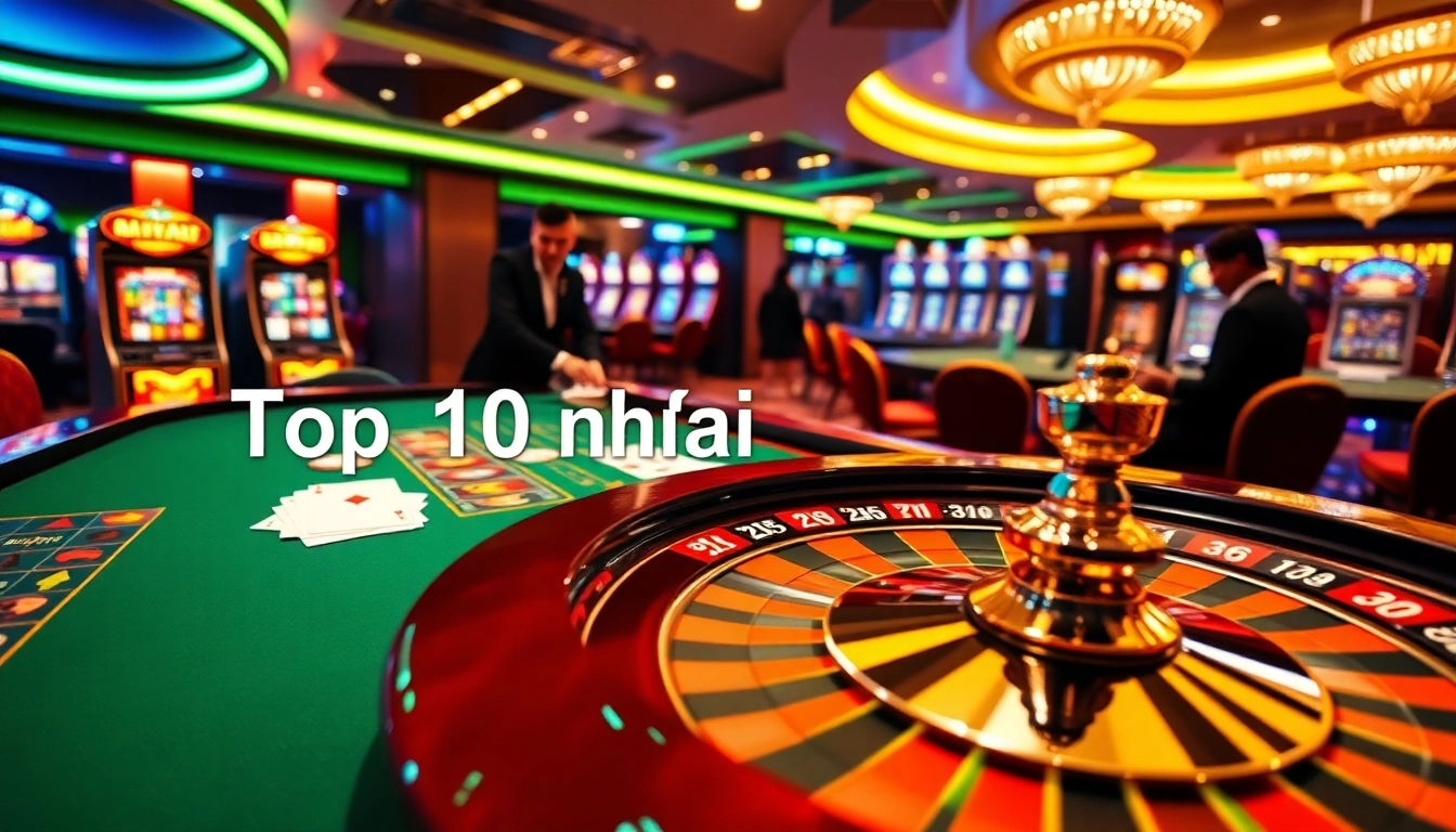 Experience the thrill of betting at the Top 10 nhà cái uy tín with engaging casino activities featuring roulette, poker, and vibrant slot machines.
