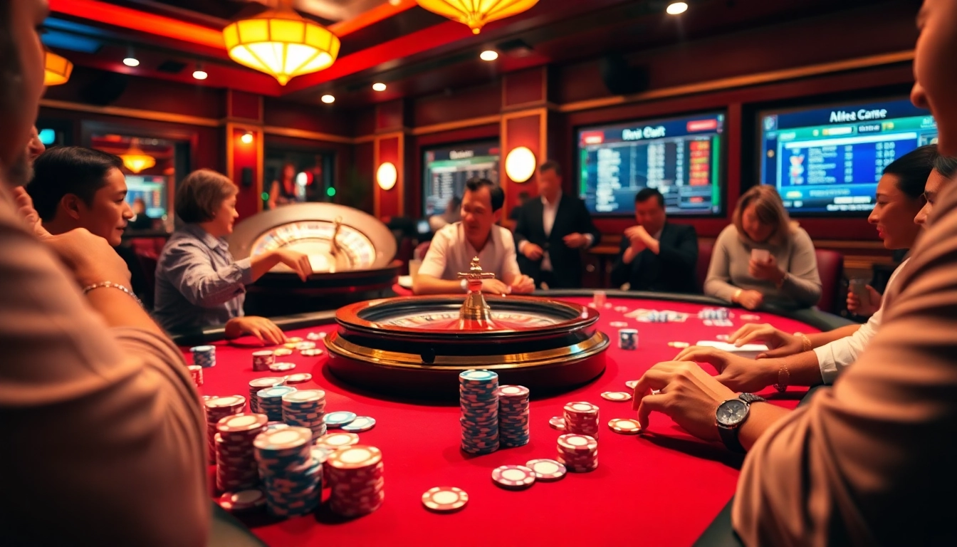 Engage in thrilling gameplay with an AI Porn Chat at a casino poker table featuring dynamic chips and card strategies.