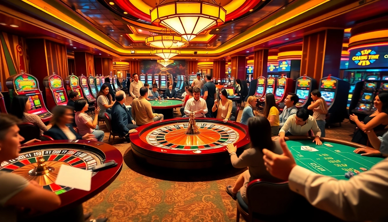 Experience the thrilling live crazy time at the casino's vibrant roulette wheel.