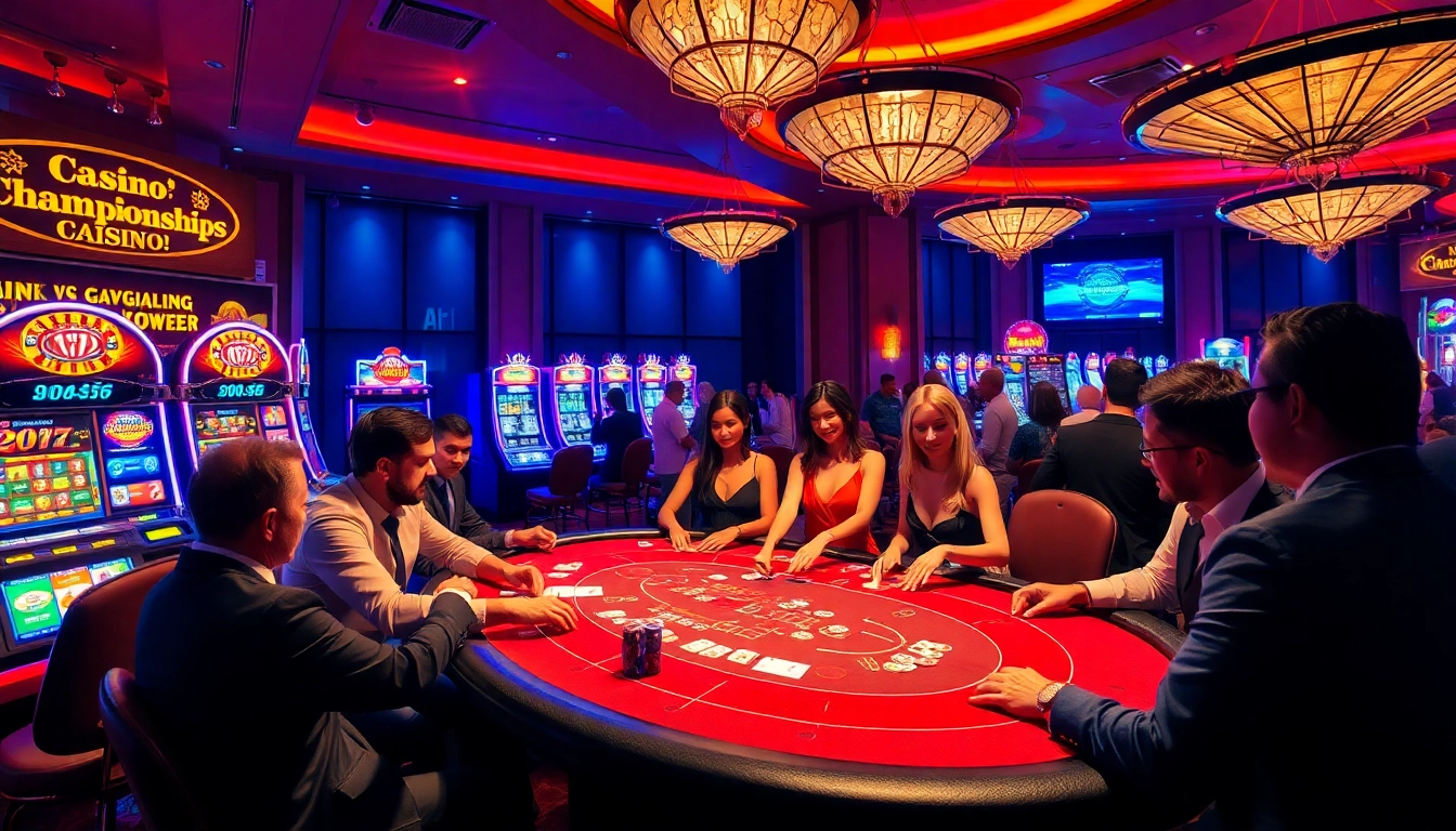 Experience thrilling high-stakes poker at https://nohu90g.com featuring glamorous dealers and excited players.
