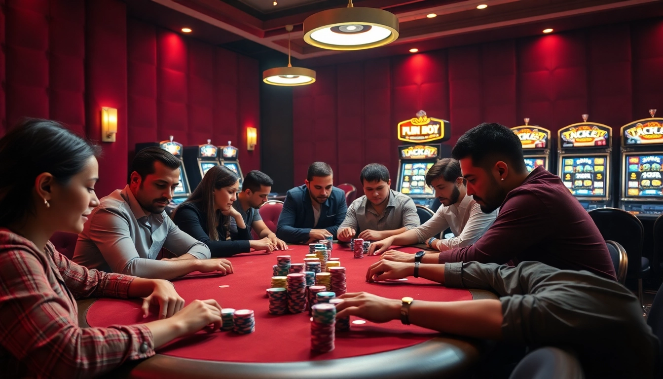 Engage in exhilarating poker games while exploring chat AI porn connections in a vibrant casino environment.