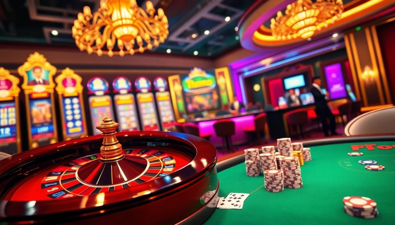 Experience thrilling games at BJ88 thomo with vibrant slot machines and engaging poker gameplay.